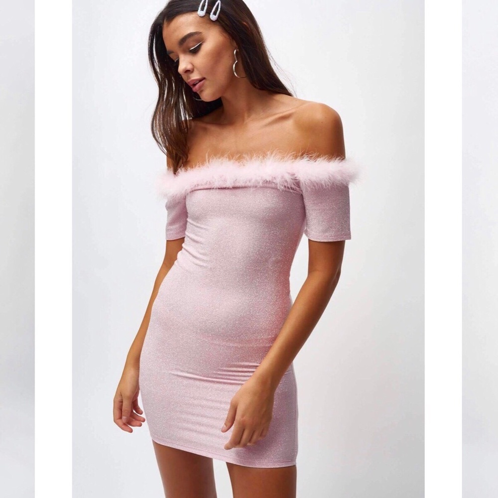 Jaded London Bardot Mini Dress